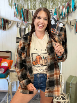 M.I.L.F. Man, I Love Fall Graphic Tee-Graphic tee-It&#x27;s Personal Boutique LLC