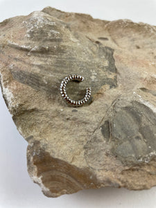 Mini Circle Hammered Ear Cuff
