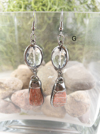 Earrings $10-Jewelry-Coral drop earrings-It&#x27;s Personal Boutique LLC