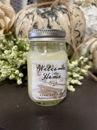 Fall/Winter Mini Mason Jar Candle-Candles-Welcome Home-It&#x27;s Personal Boutique LLC