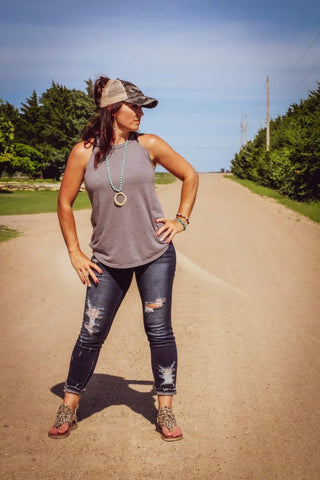 Rocker Tanks Grey Frost-Tanks-It&#x27;s Personal Boutique LLC