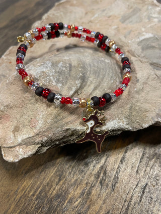 Adult Christmas Bracelets-Jewelry-Reindeer-It&#x27;s Personal Boutique LLC