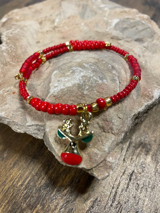 Adult Christmas Bracelets-Jewelry-Reindeer Face-It&#x27;s Personal Boutique LLC