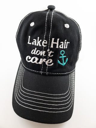 Lake Hair hat-Hats-Black/White/Teal-It&#x27;s Personal Boutique LLC