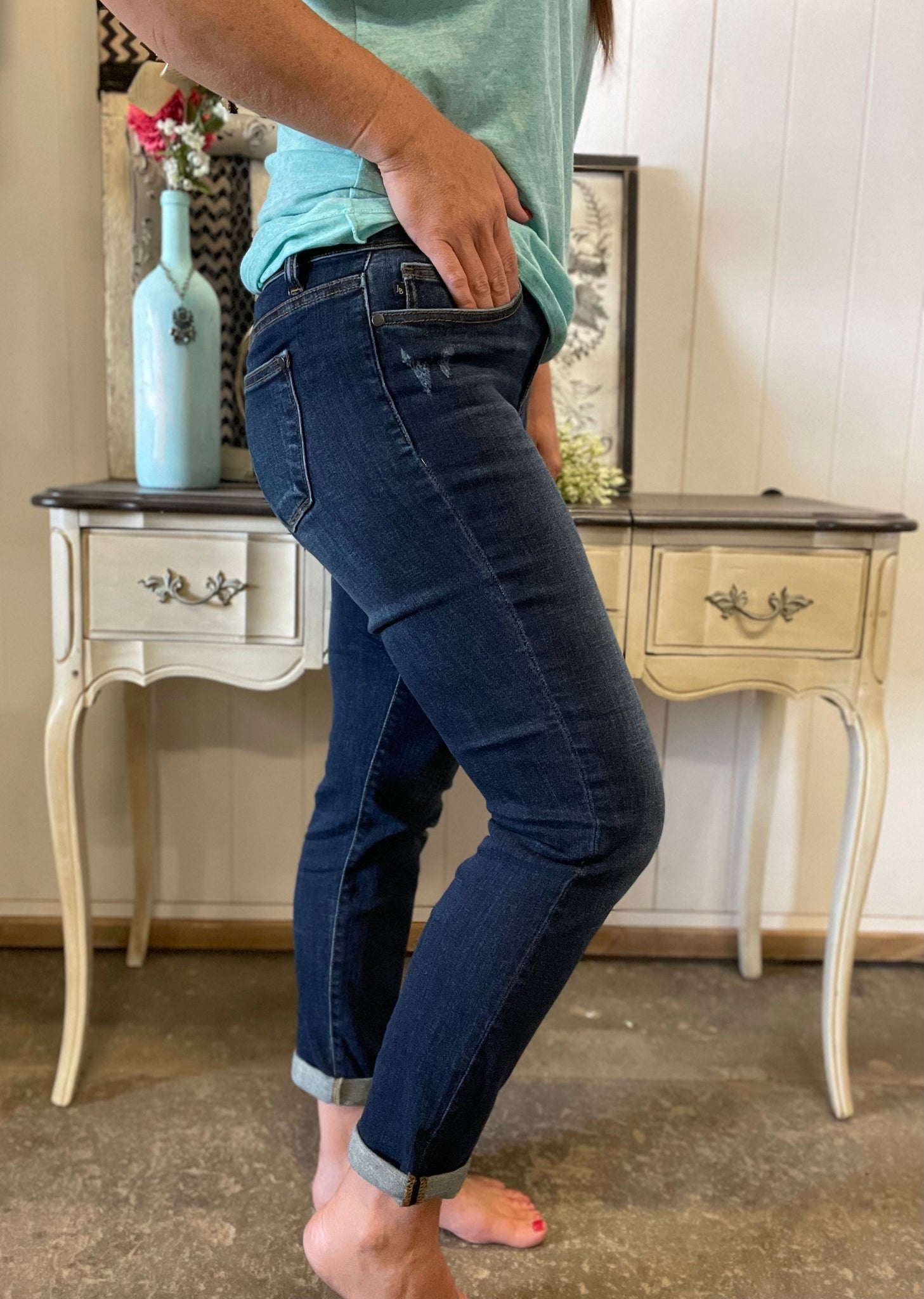 Rolled Cuff Slim Fit Judy Blue