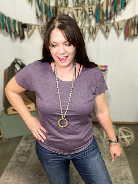 Vintage Purple Dolman Tee