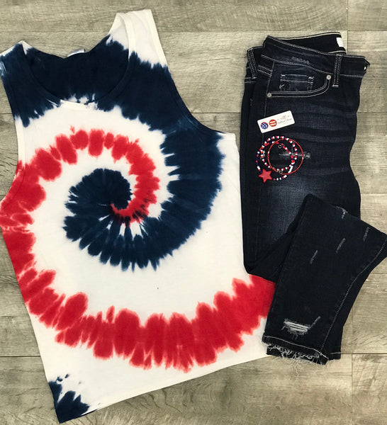 USA Tie Dye Tank