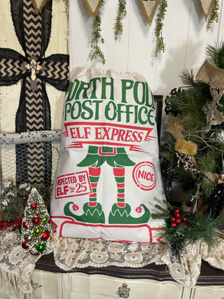 Santa Sacks-Holiday-Elf Express-It&#x27;s Personal Boutique LLC